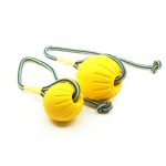 Pawona rumena žogica na vrvici v dveh velikostih