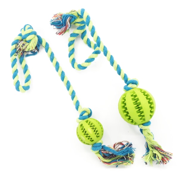 Pawona zelena dentalna žogica na vrvi