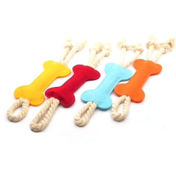 Pawona plišasta kost na vrvici