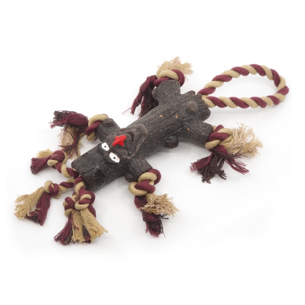 Trpežna igrača za pse iz vrvi in debla