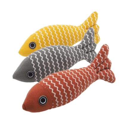 Pawona velika ribica za mačke v treh barvah