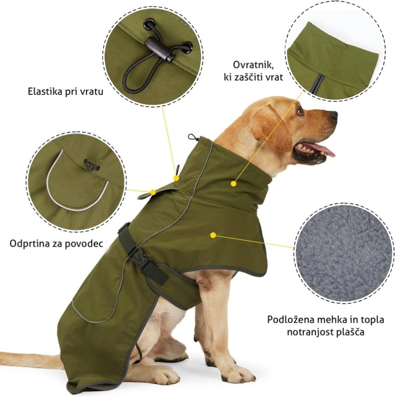 Značilnosti plašča za pse Pinecone