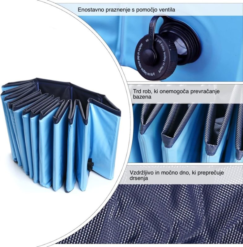 Pawona bazen za pse s premerom 160 cm