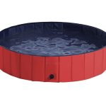 Bazen za pse v rdeči barvi