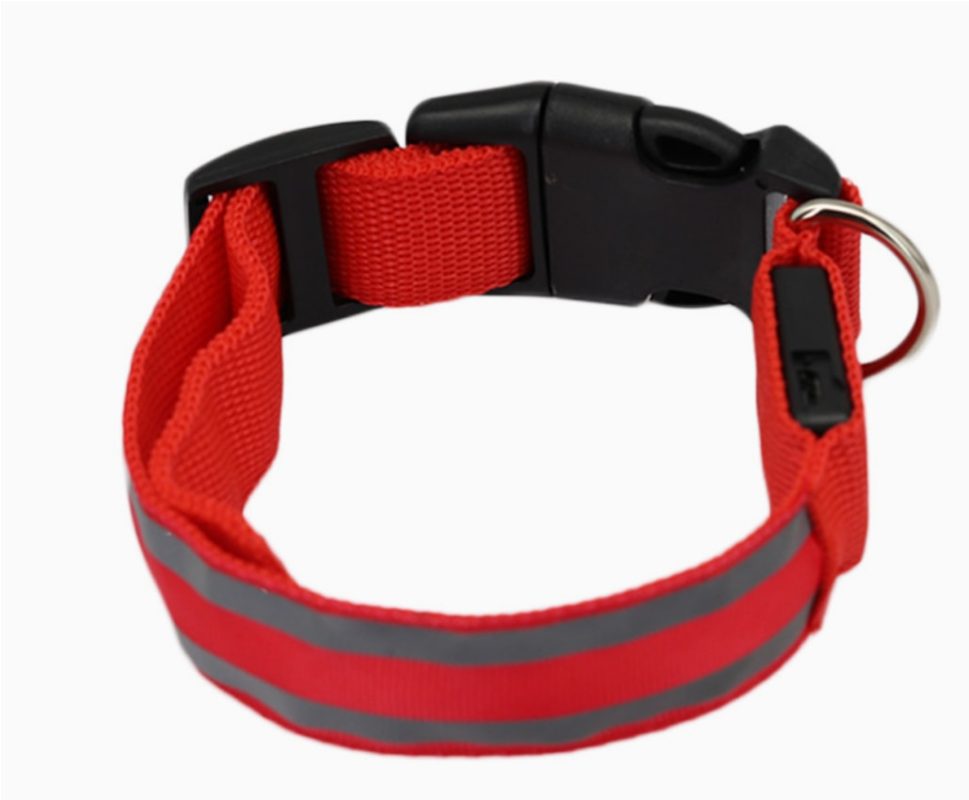 Pawona odsevna ovratnica za pse Red Lantern