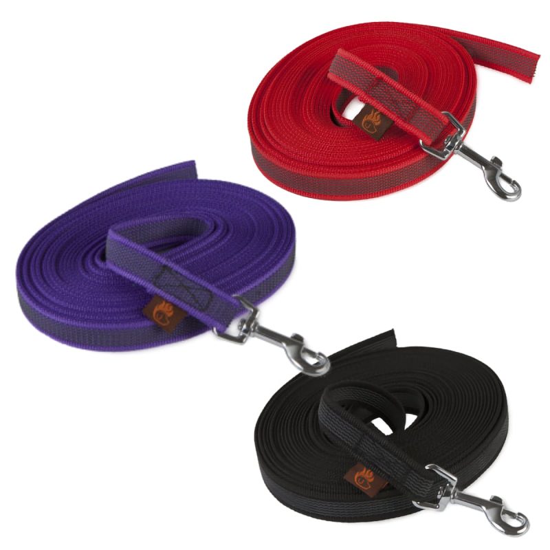 Firedog gumiran sledni povodec 10 cm, različne barve