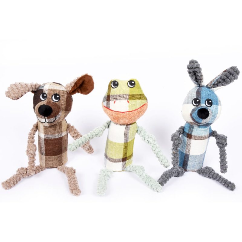 Pawona plišaste igrače kuža Žan, žabica Tonka in zajček Mare